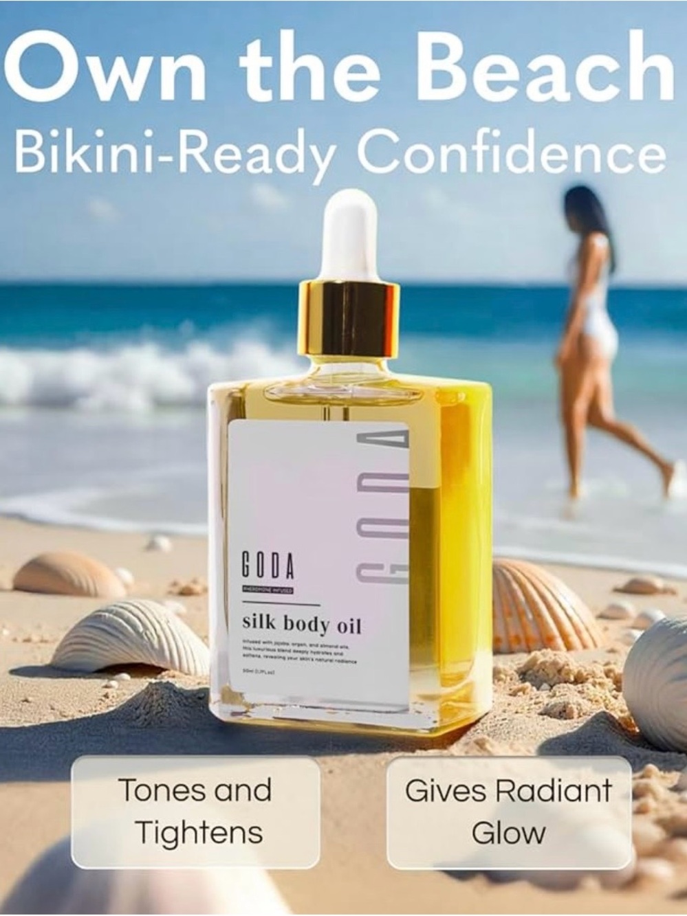 GODA Gift Set: Silk Body Oil and For Her Fragrance Oil - Picture 4 of 7
